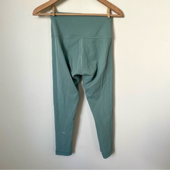 Lululemon Wunder Train Contour Fit High-Rise Crop 23" Misty Glade Size 6 - Picture 7 of 12